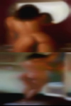 Naked woman weeing