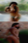 Naked woman eaten castle